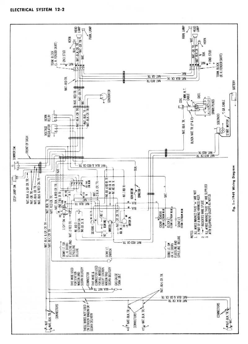 1950 fleetline rear lights wiring diagram