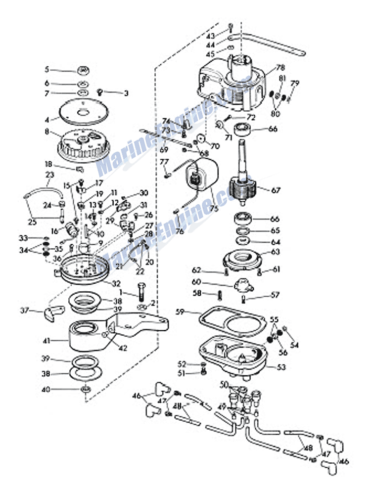 1959 evinrude starflite ii 75 hp outboard wiring diagram