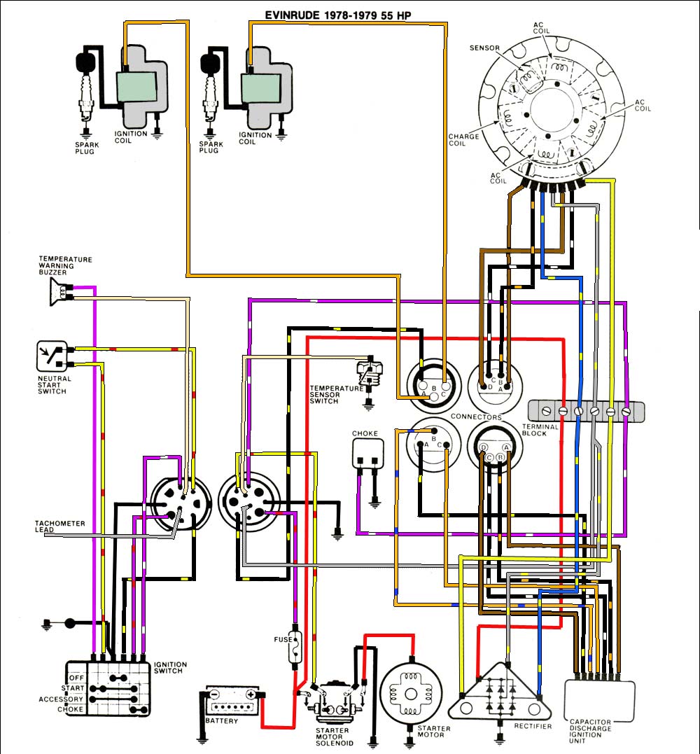 1959 evinrude starflite ii 75 hp outboard wiring diagram