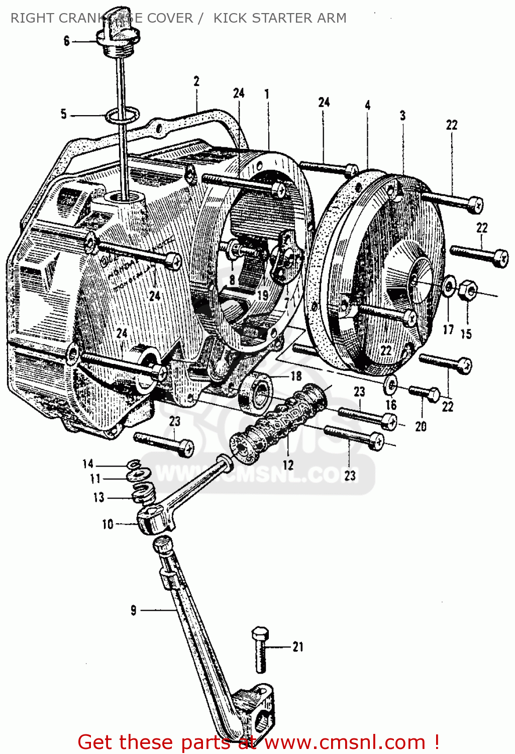 1964 honda ct200 trail90 wiring diagram