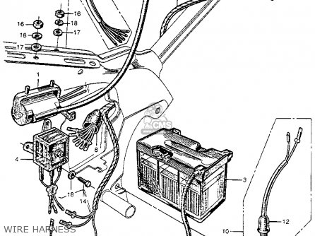 1964 honda ct200 trail90 wiring diagram