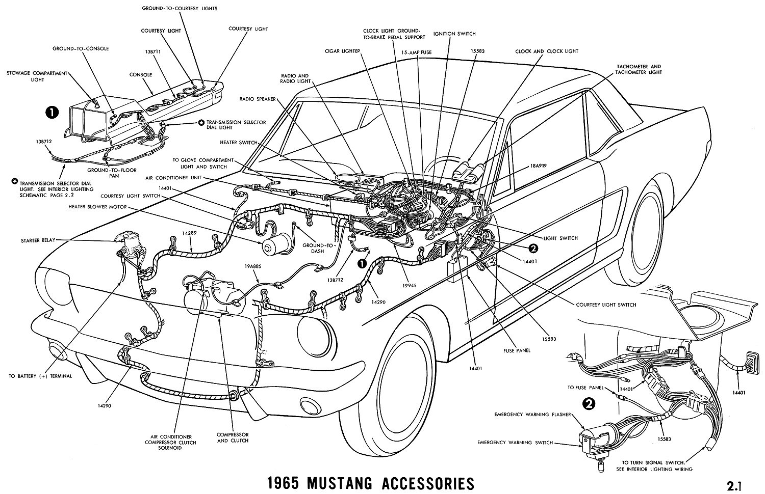 1965 mustang colorized wiring diagram book