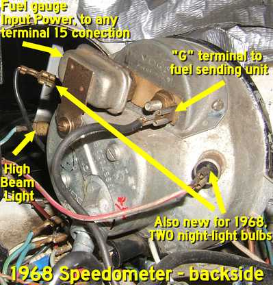 1966 vw speedometer wiring diagram