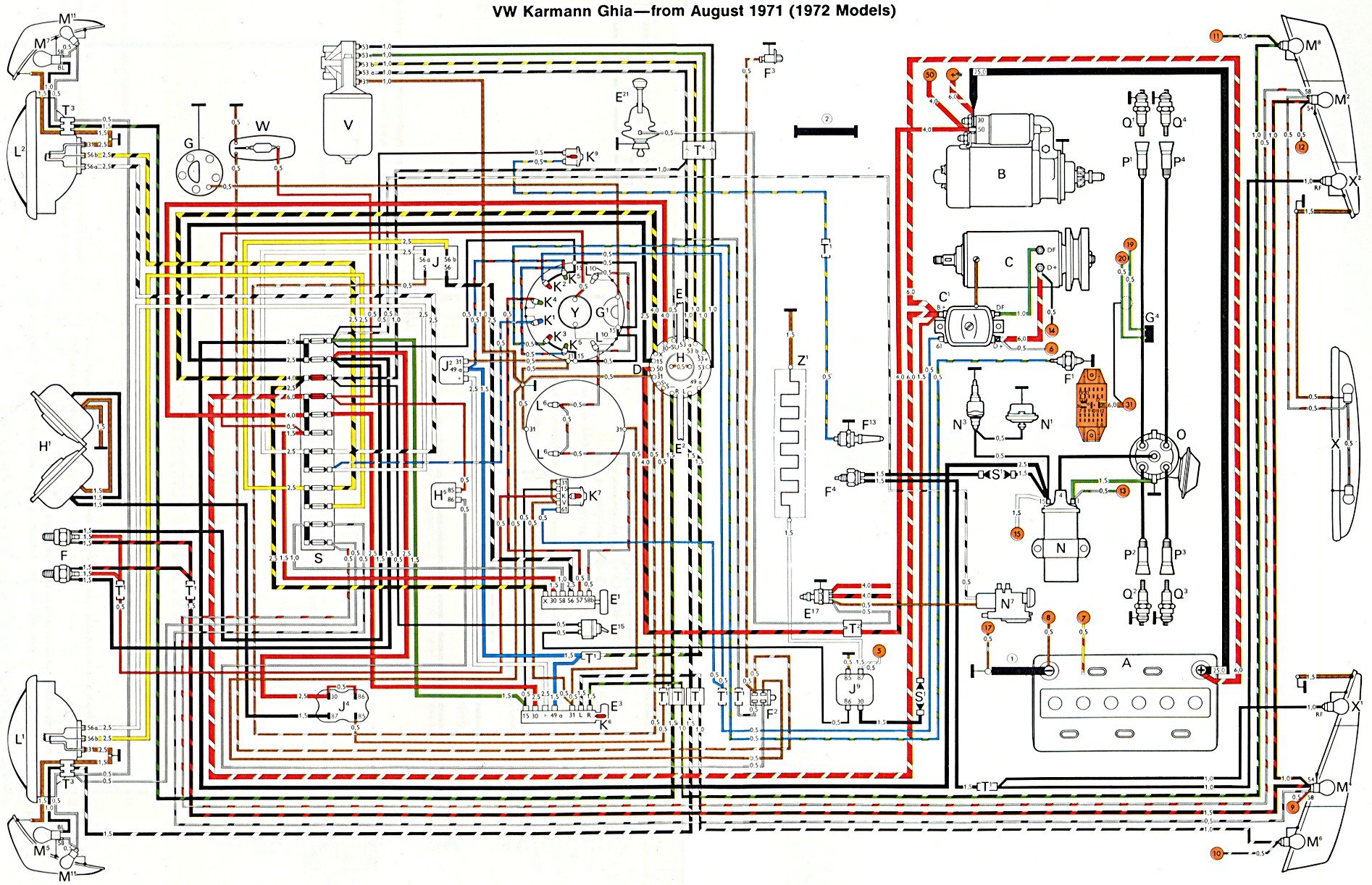 1967 karmann ghia wiring diagram