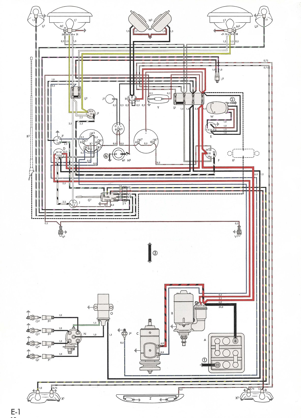 1967 karmann ghia wiring diagram