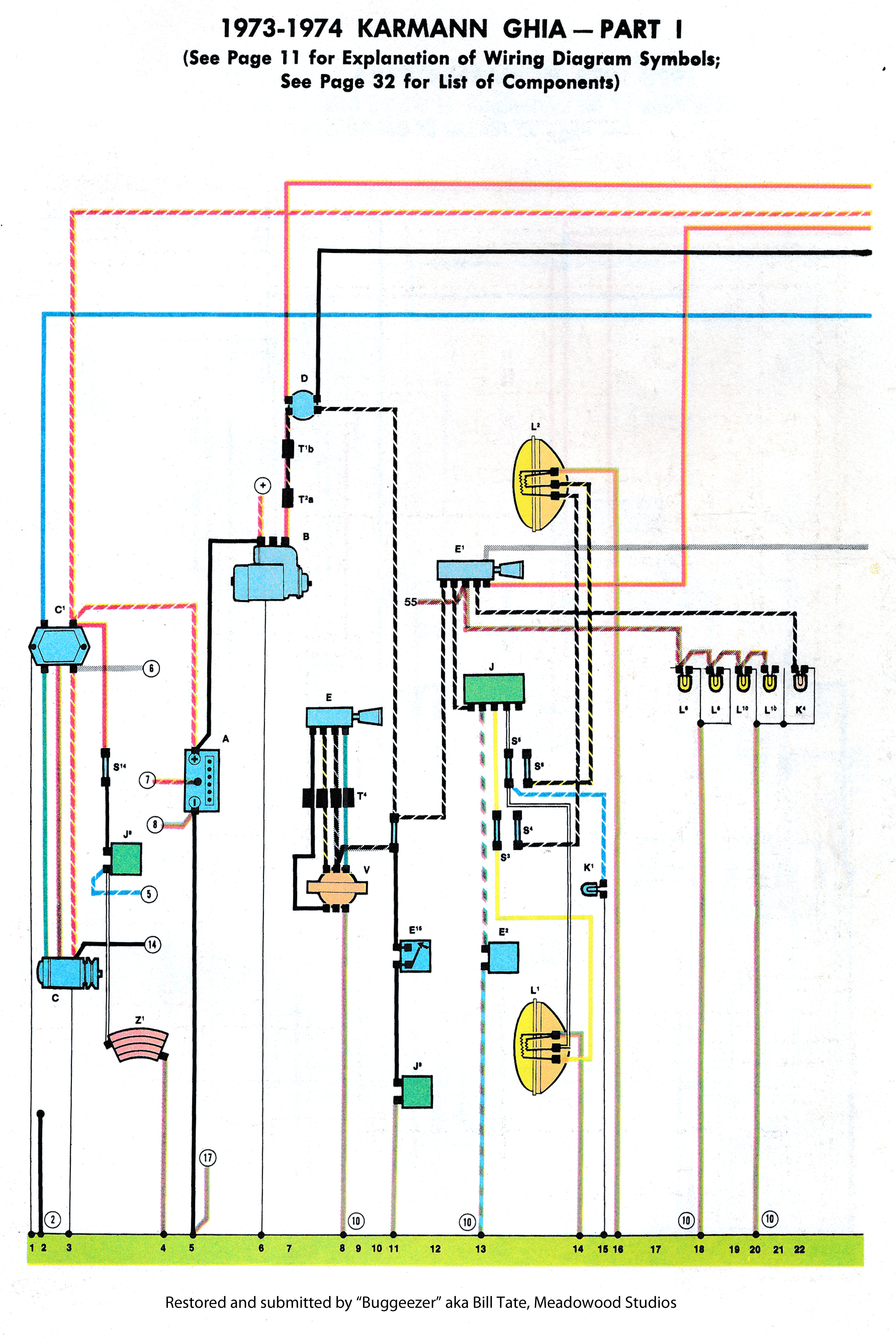 1969 karmann ghia wiring diagram