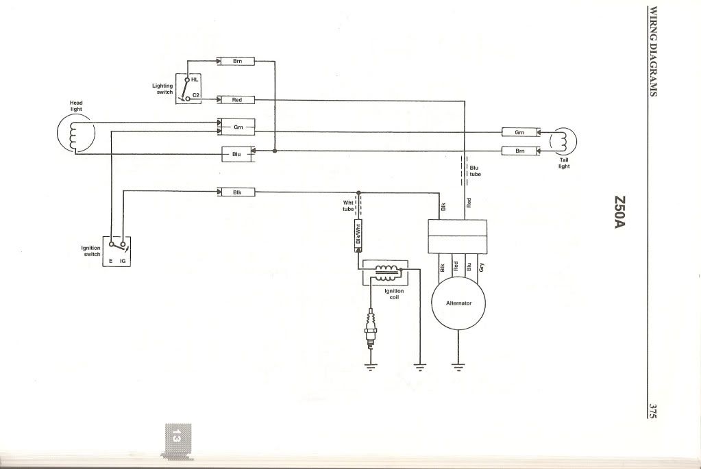 1970 honda ct70 wiring diagram