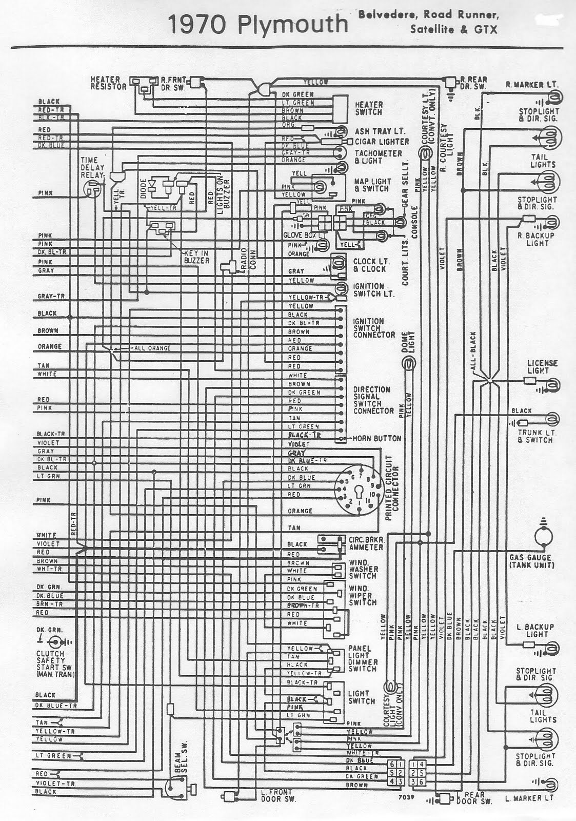 1970 mercedes 280se wiring diagram