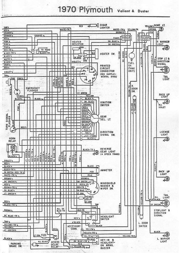 1970 plymouth roadrunner wiring diagram