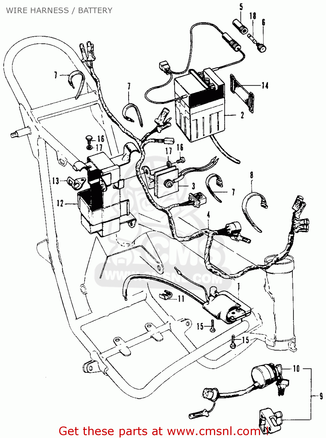 1971 honda sl70 wiring diagram