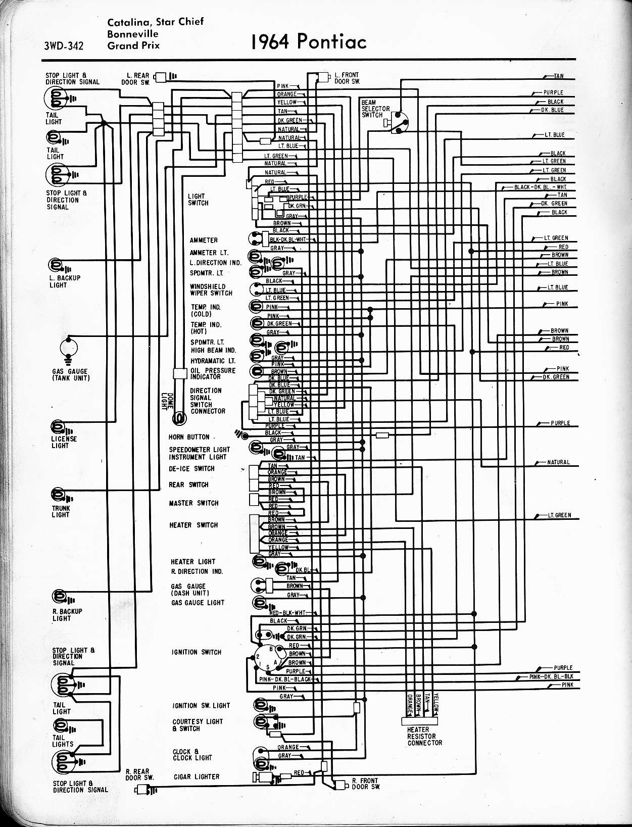 1971 Pontiac Lemans Heater/ac Switch Wiring Diagram