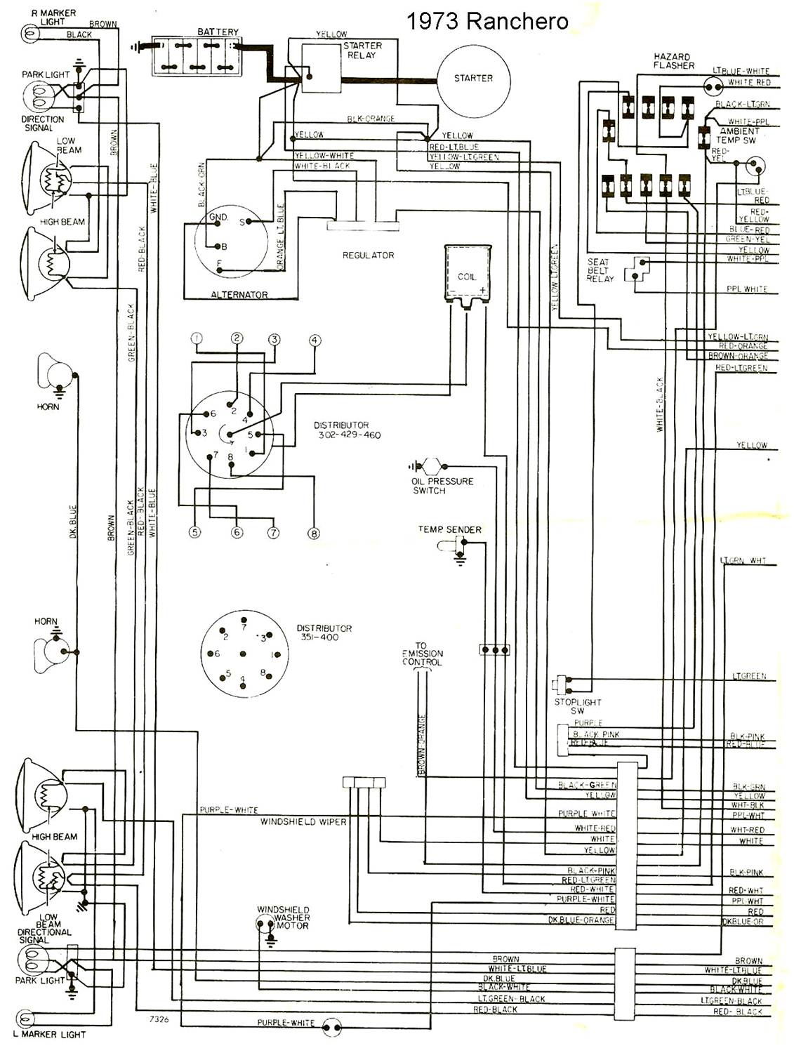 1976 ranchero wiring diagram