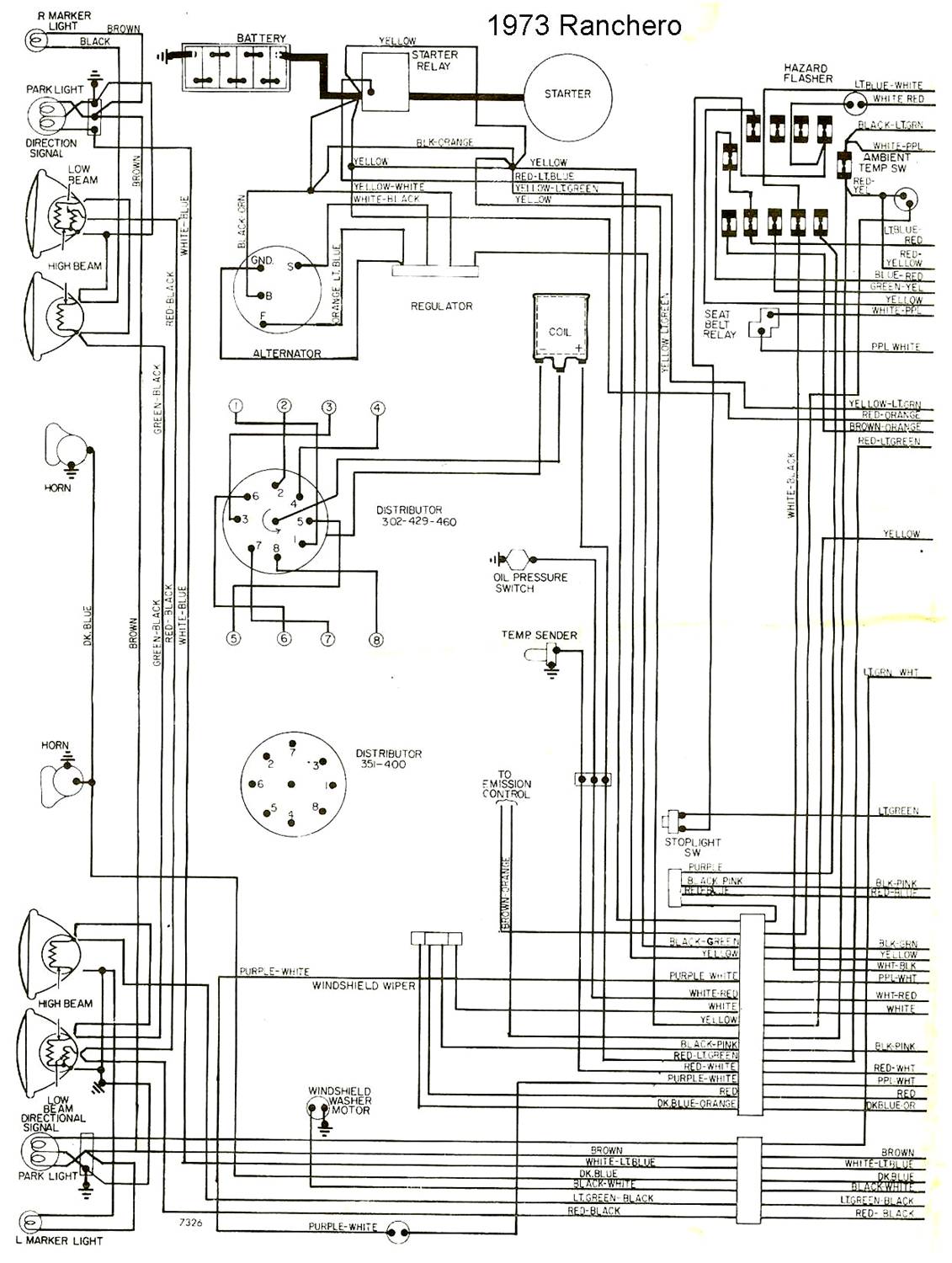 1976 Ranchero Wiring Diagram