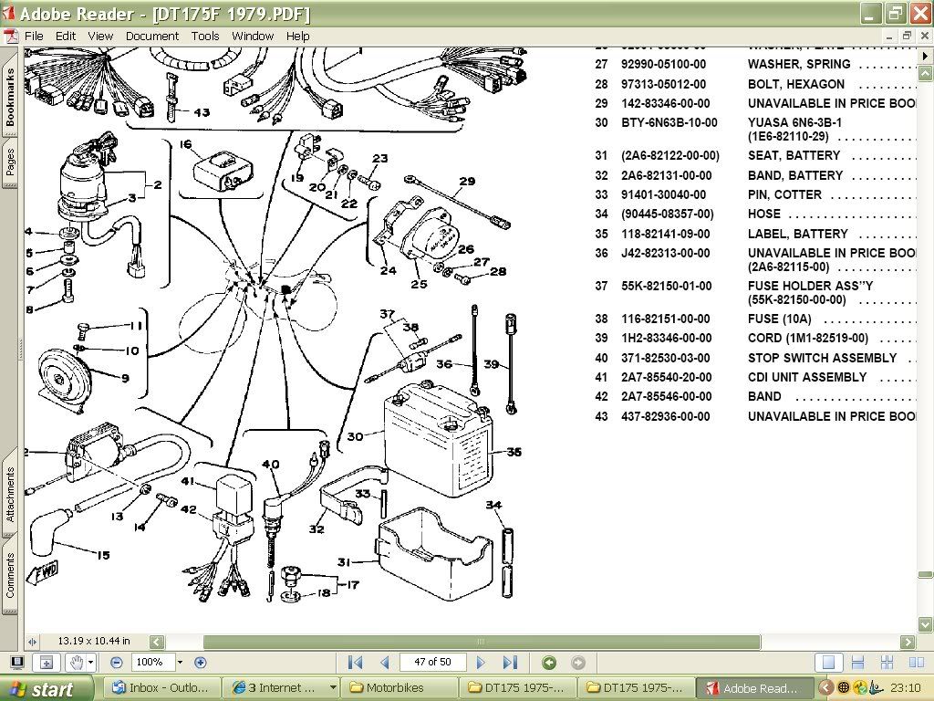 1976 yamaha dt175 wiring diagram