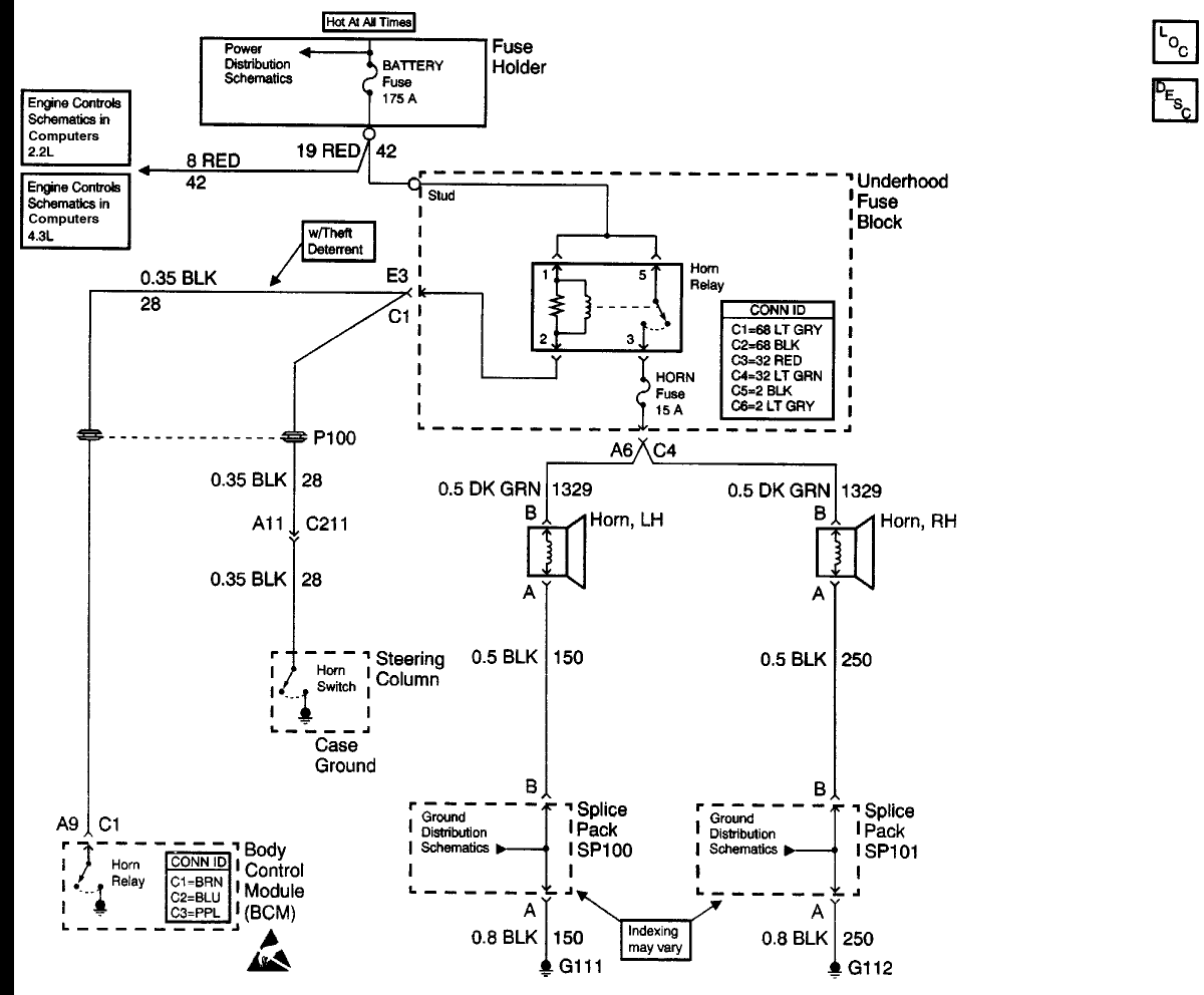 1978 k10 horn wiring diagram