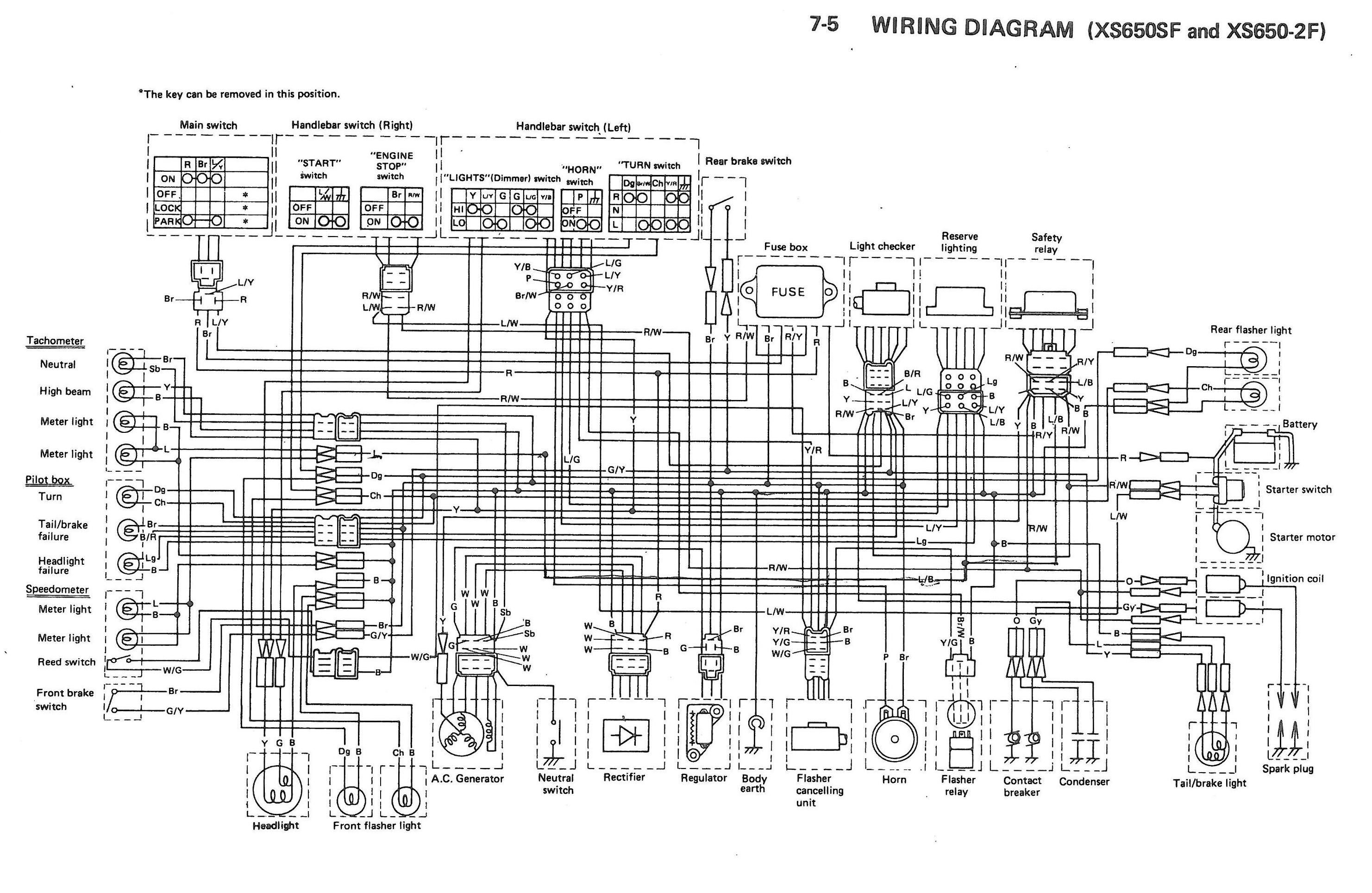 1978 xs650 wiring diagram