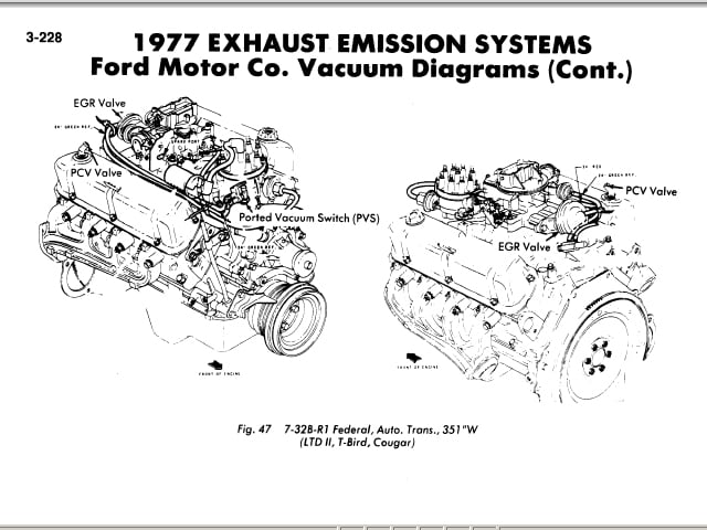 1979 ford 351m vacuum diagram