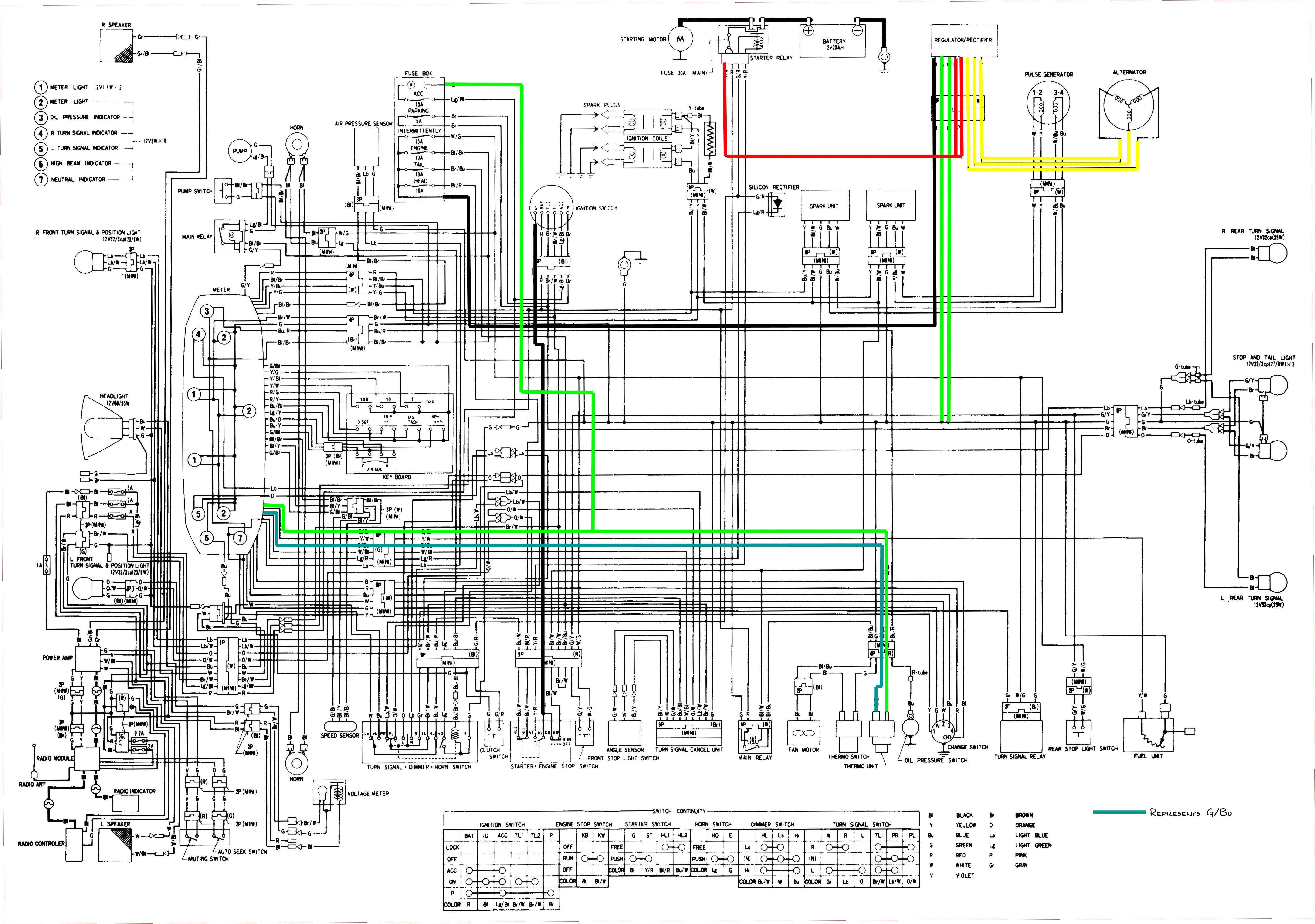 1980 honda goldwing gl1100 wiring diagram