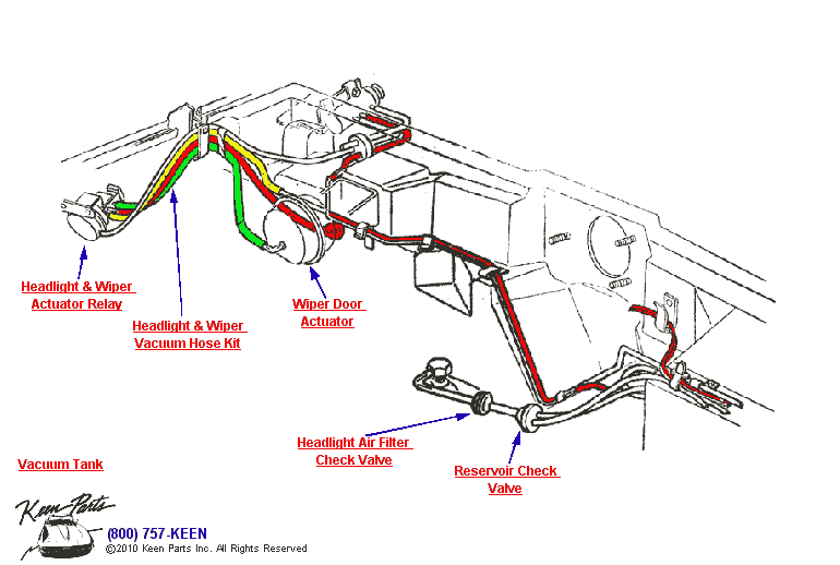1981 corvette headlight vacuum diagram