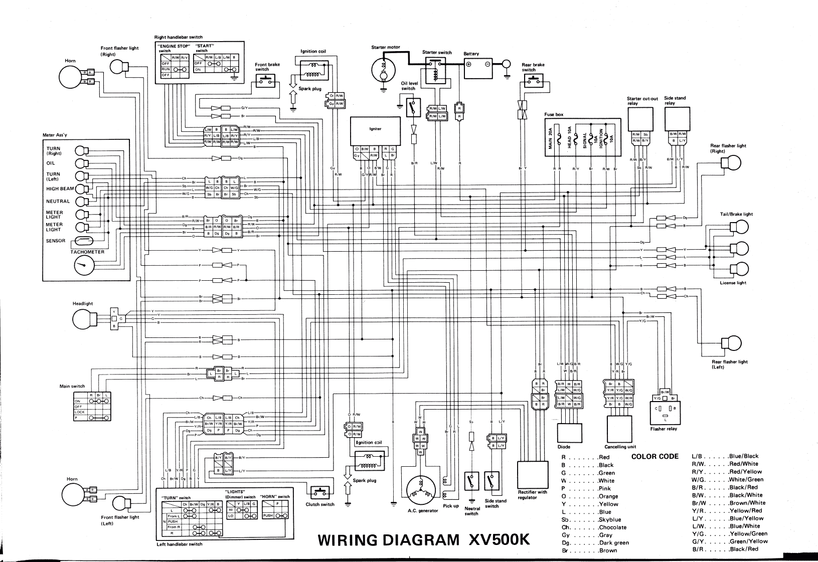 1981 yamaha maxim 650 diode wiring diagram