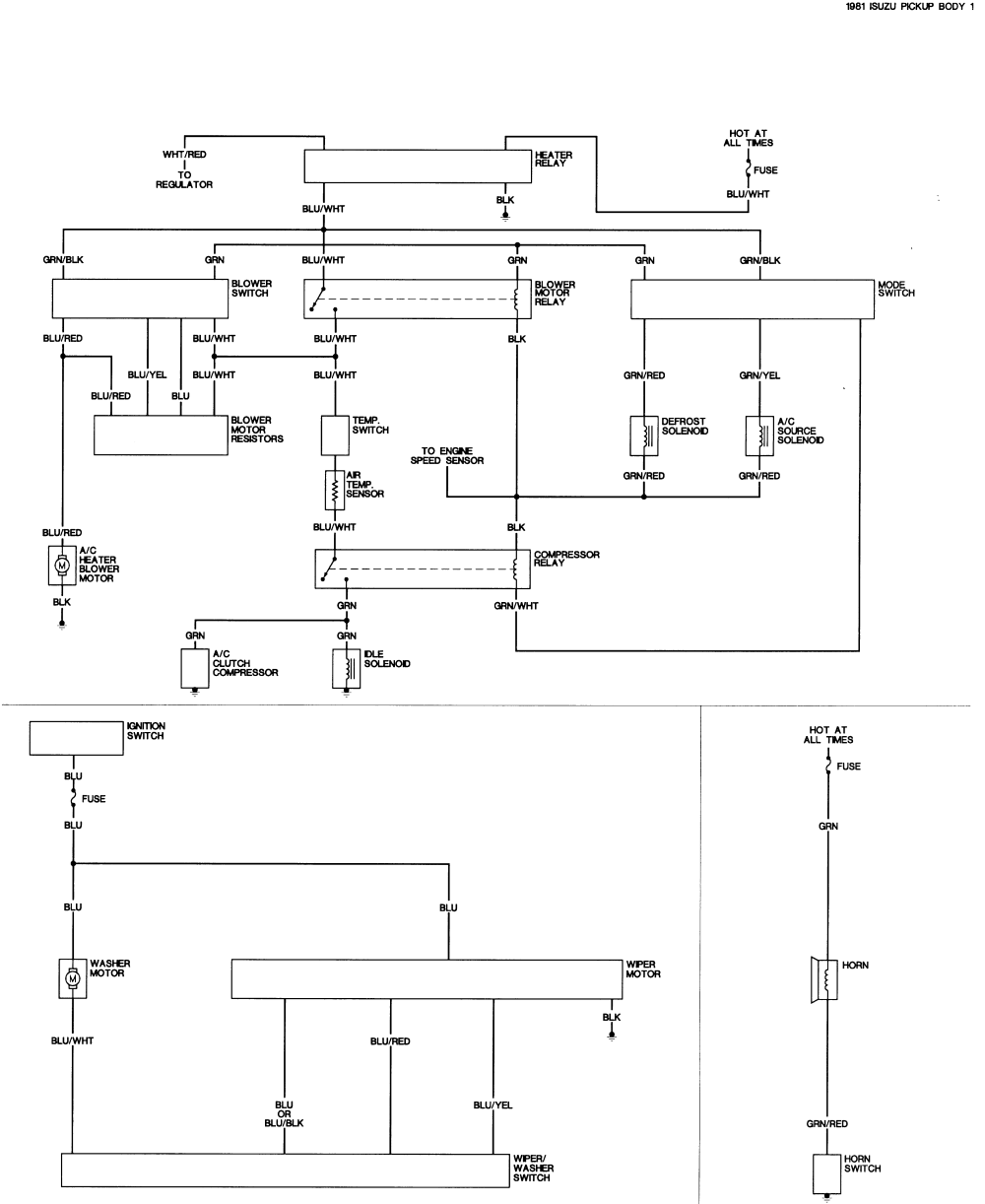 1982 chevy luv wiring diagram