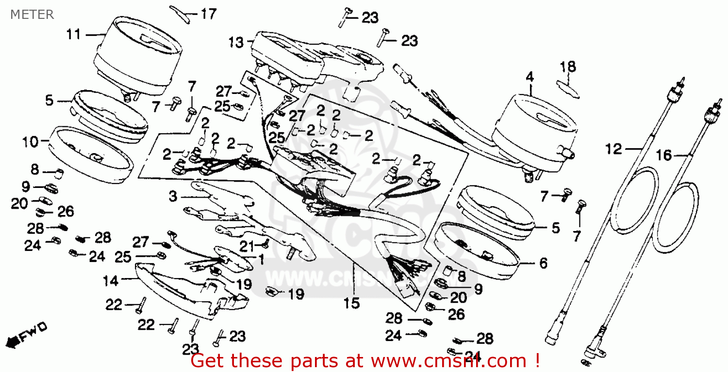 1982 honda goldwing voltmeter wiring diagram