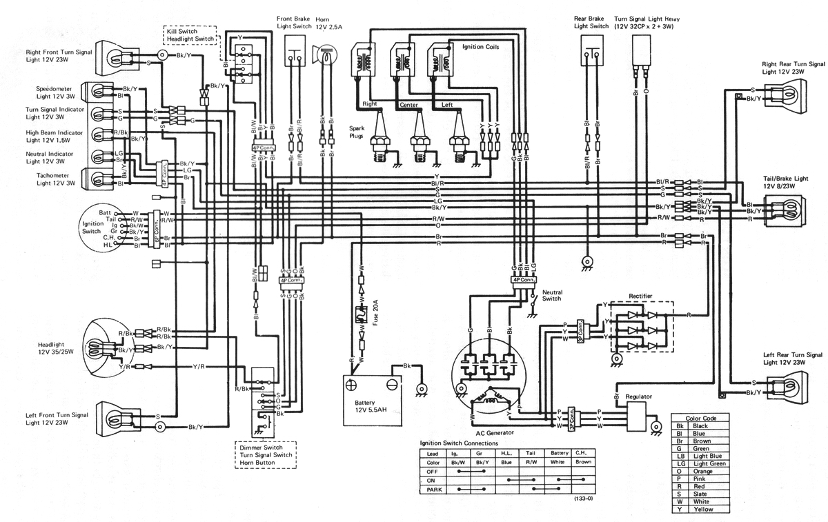 1982 kawasaki klt 250 wiring diagram