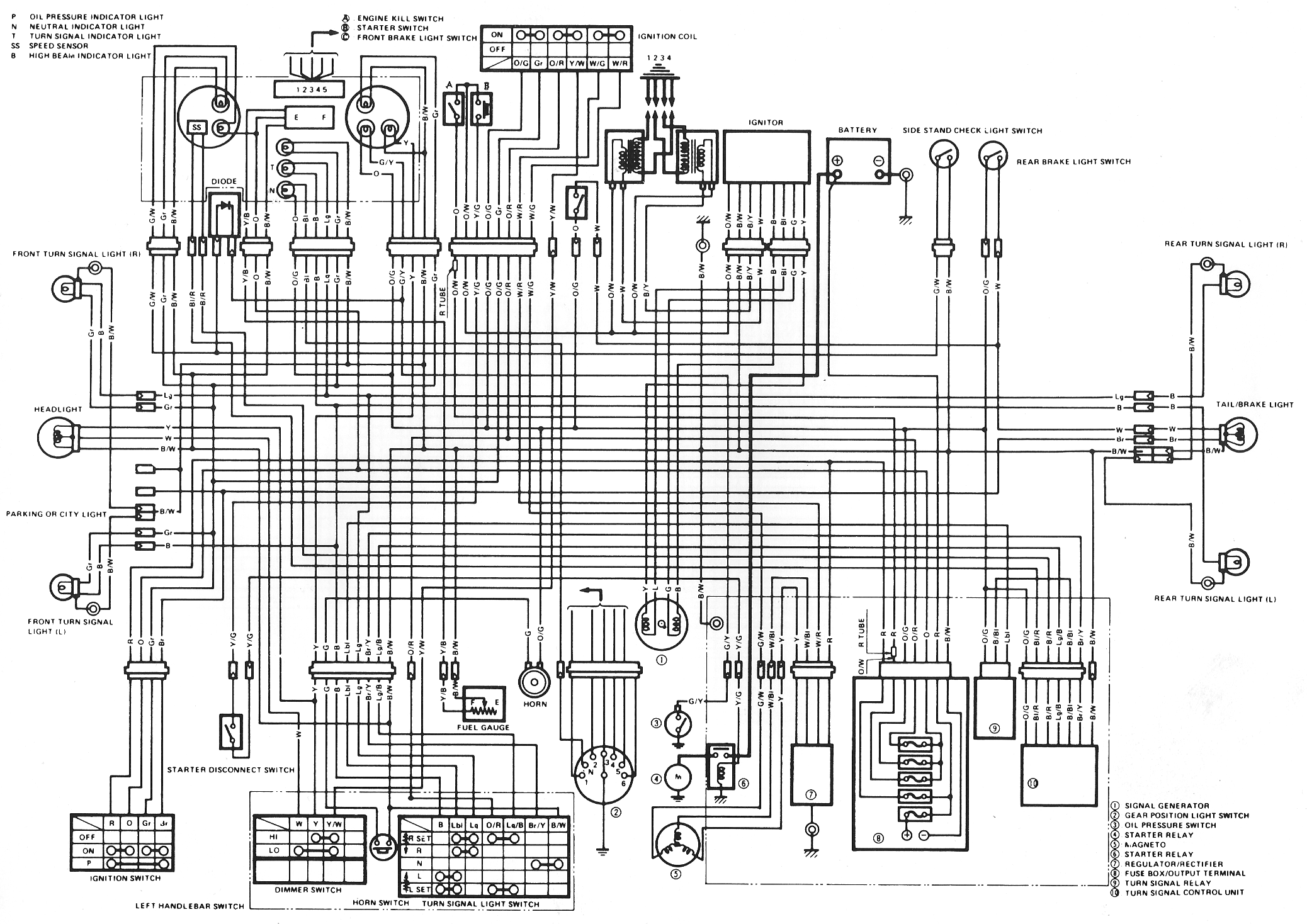 1982 suzuki gs1100 wiring diagram