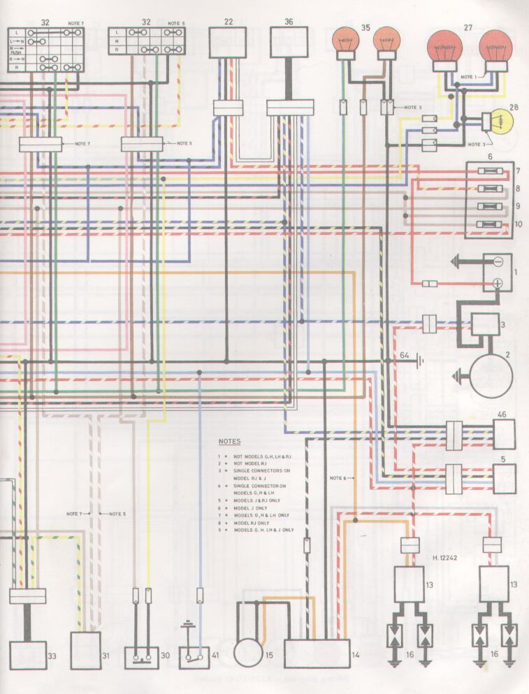 1982 yamaha xj750 seca wiring diagram