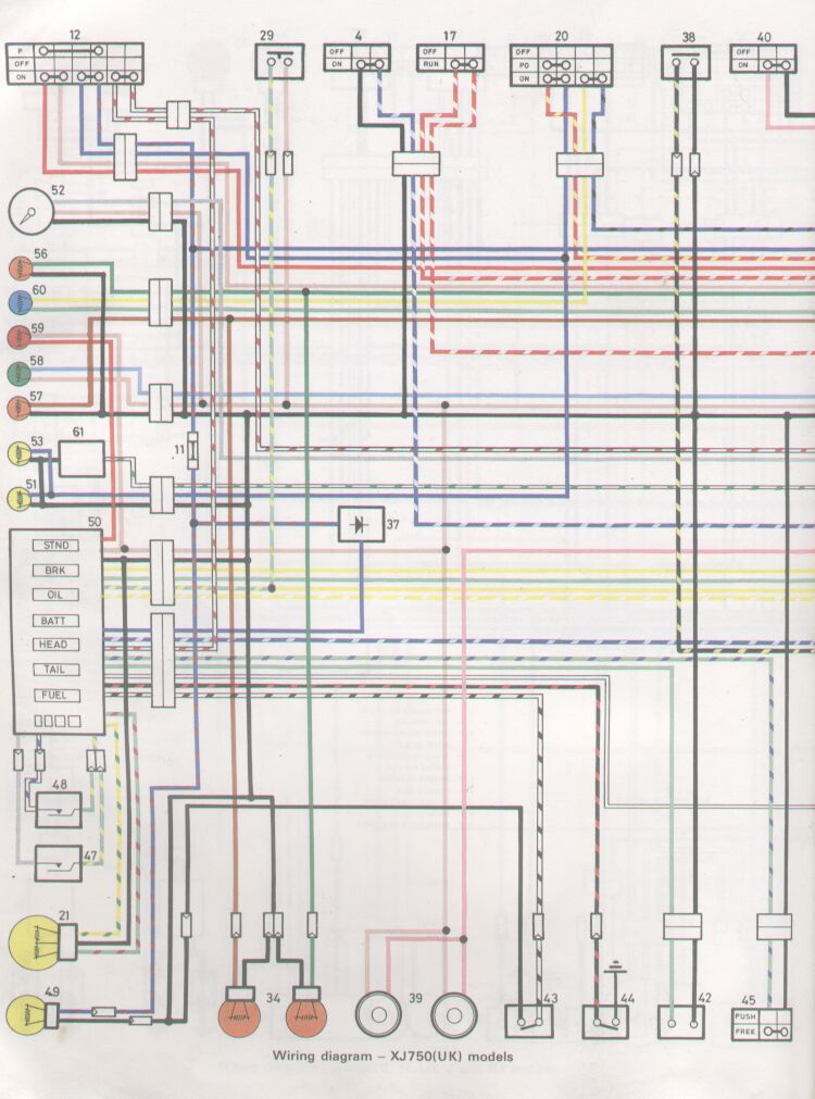 1982 yamaha xj750 wiring diagram