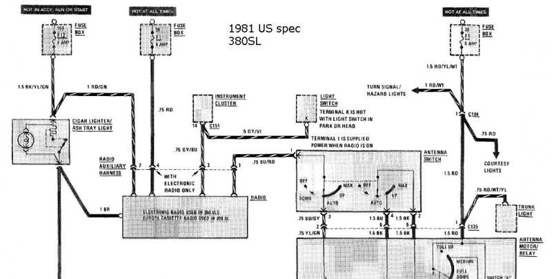 1983 mercedes benz 380sl wiring diagram