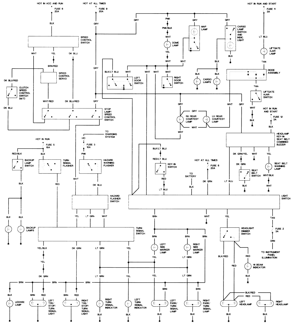 1984 dodge d150 wiring diagram