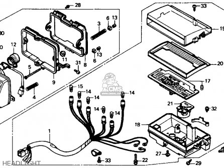 1985 honda trx 125 wiring diagram