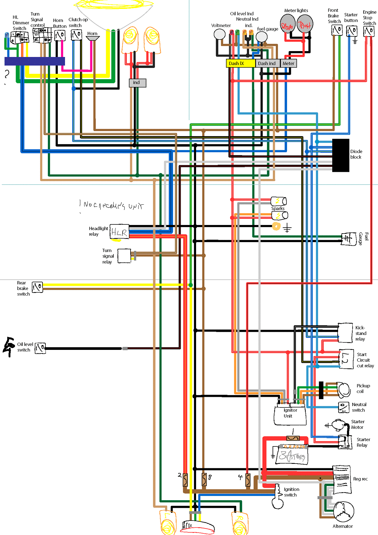 1985 yamaha rz350 wiring diagram