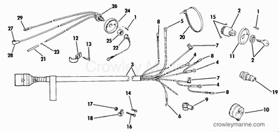 1986 evinrude 28hp model e28elcdc wiring diagram