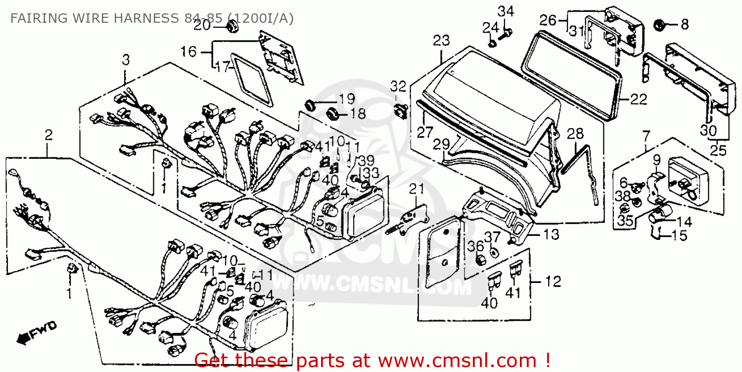 1986 honda gl1200 aspencade goldwing wiring diagram