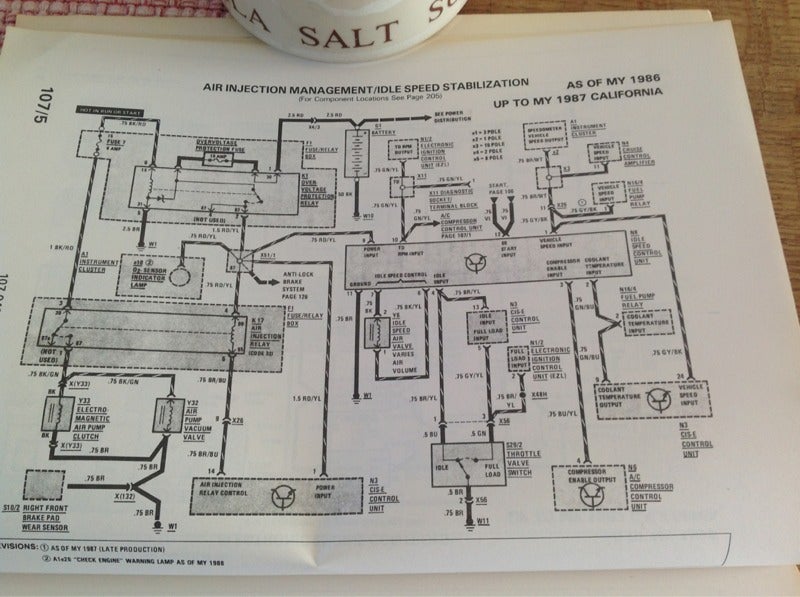 1986 mercedes 560sl wiring diagram