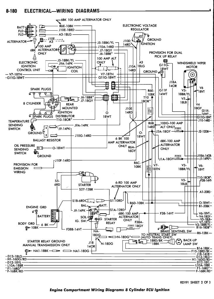 1987 dodge d150 wiring diagram