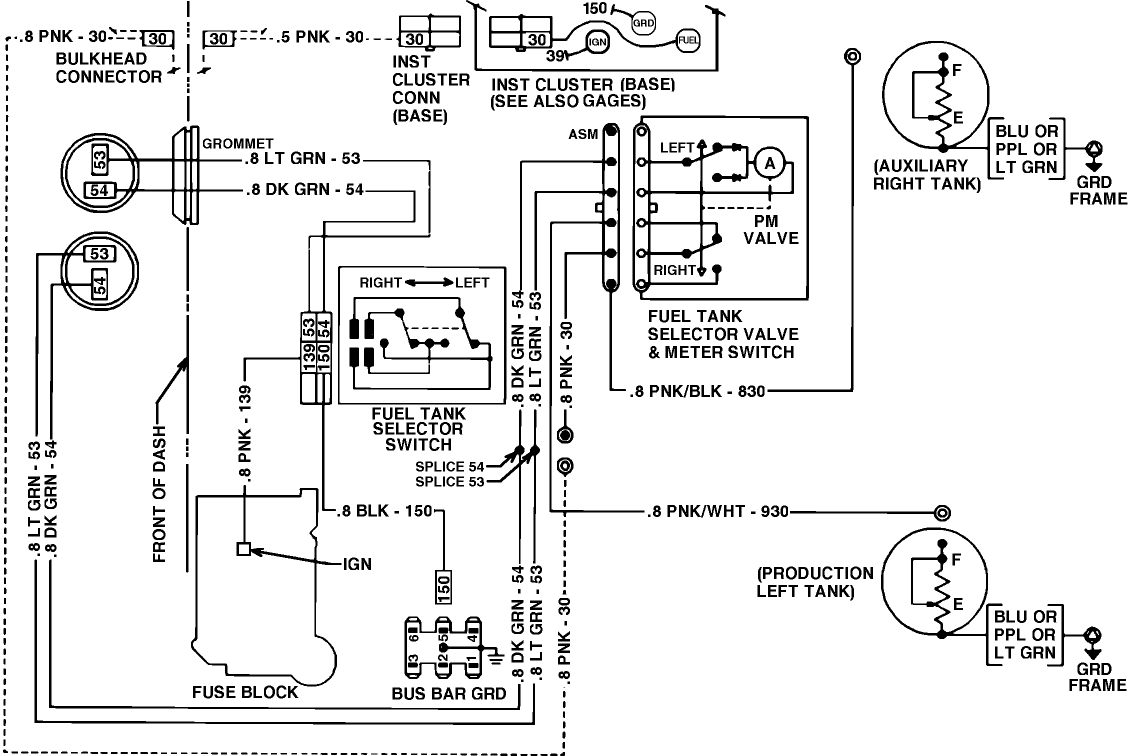 1987 ford b700 fuel gauge wiring diagram
