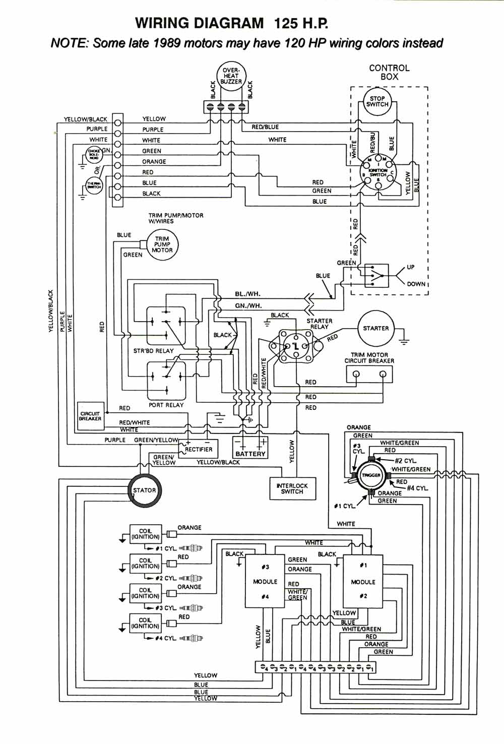 1988 Sea Ray 4.3 Ignition Wiring Diagram