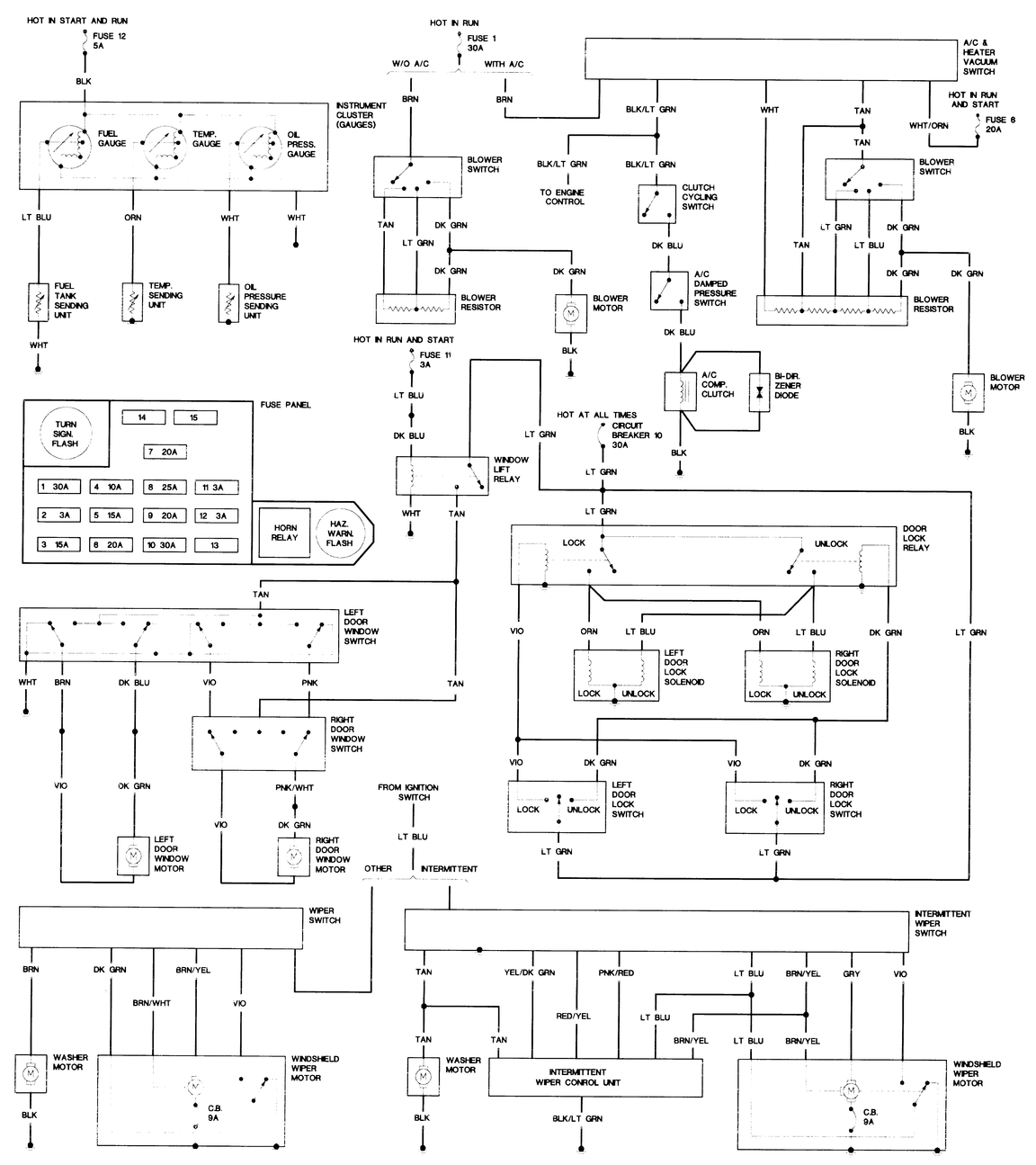 1989 dodge pickup d150 wiring diagram