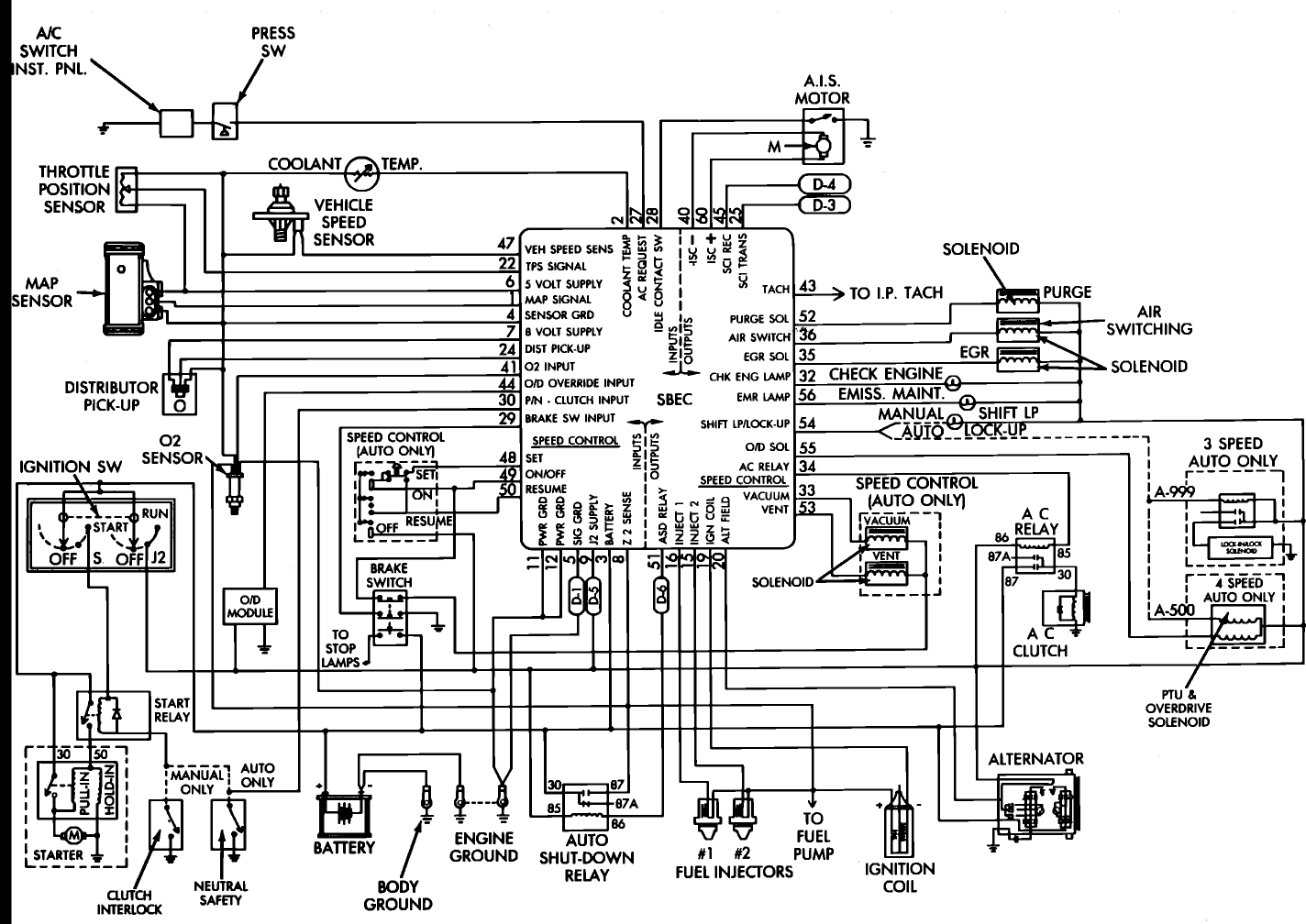 1989 dodge w150 wiring diagram