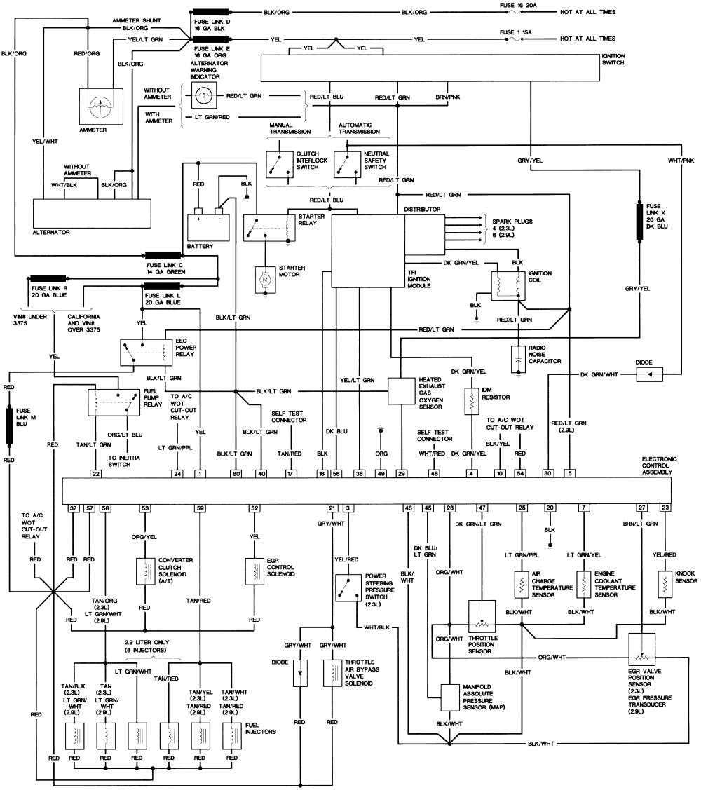 1989 ford f350tail light wiring diagram