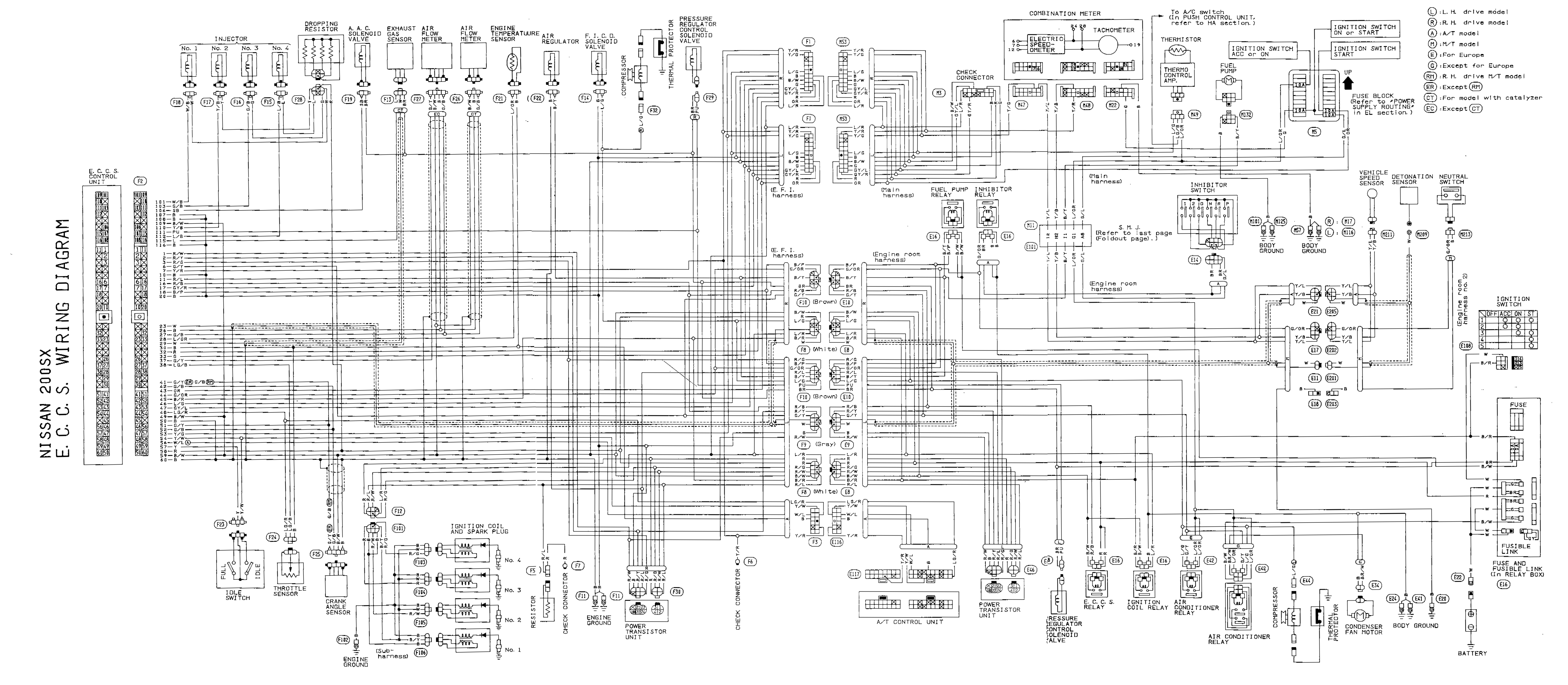 1989 nissan 240sx radio wiring diagram