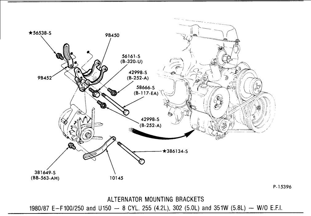 1990 f250 4.9 alternator wiring diagram