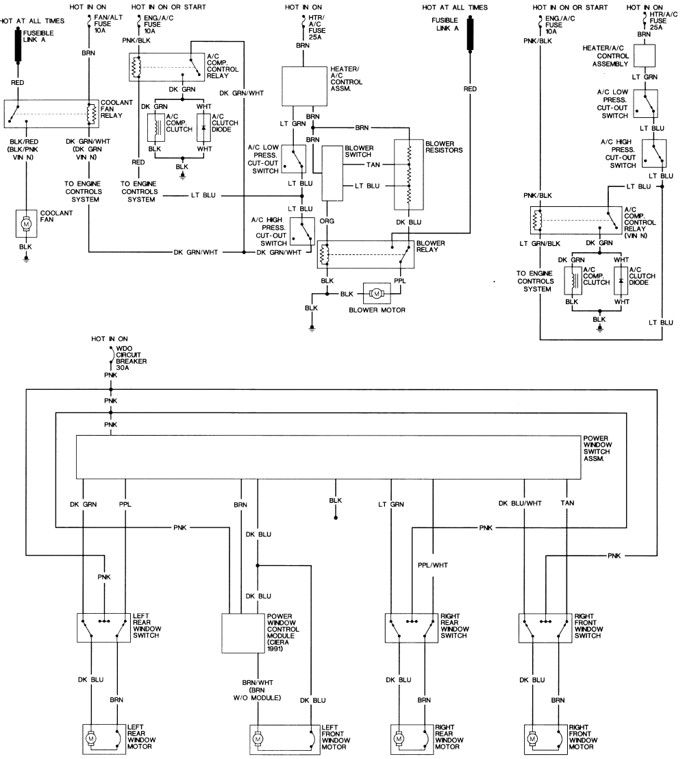 1991 oldsmobile cutlass ciera wiring diagram