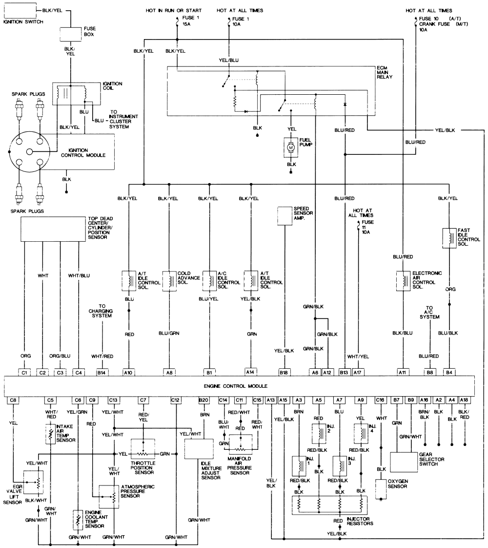 1992 honda accord transmission shifter wiring diagram