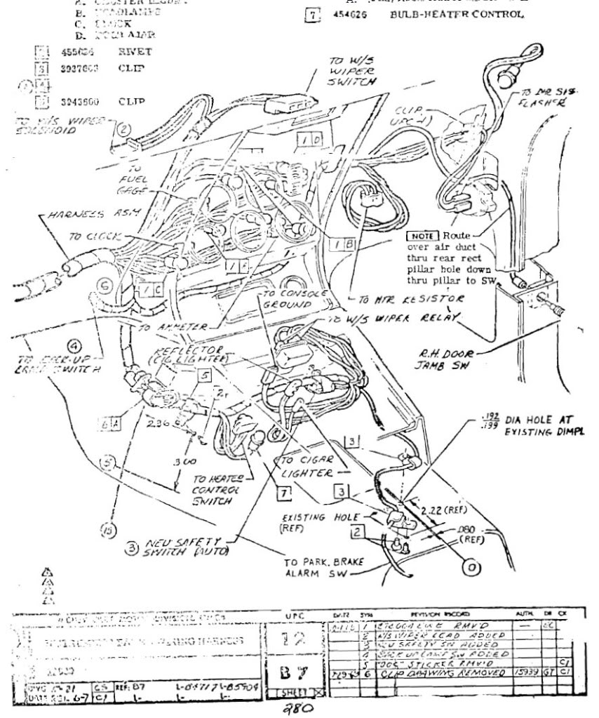 1993-1996 corvette console wiring diagram