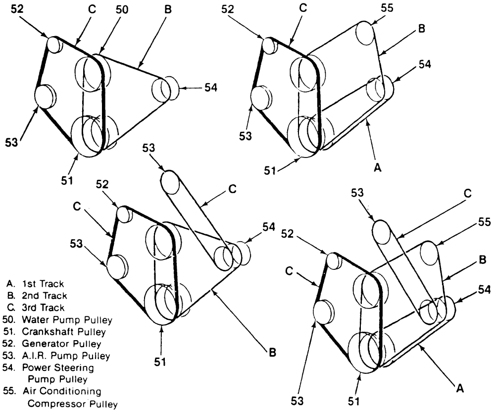 1993 chevy silverado serpentine belt diagram