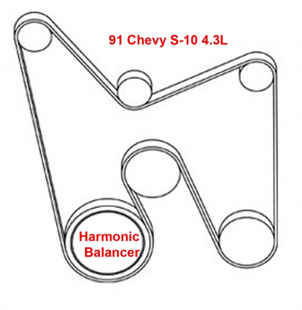 1993 chevy silverado serpentine belt diagram